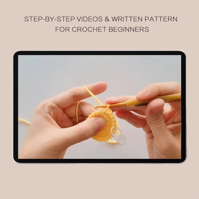 Crochet Octopus Doll Set Starter DIY Knitting Pendant Yarn Hook Kits