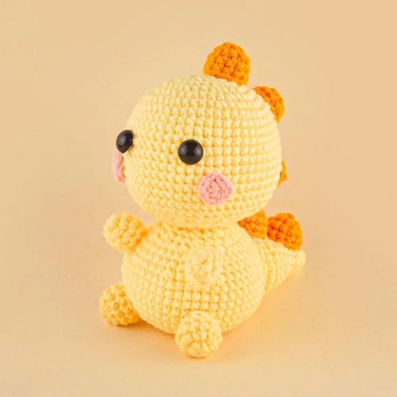 Wholesale Starter DIY Knitting Yarn Plush Dinosaurs Crochet Dolls Kits