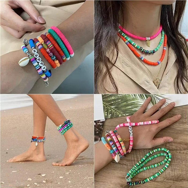 Direct Selling Diy 28 Grids 6mm Polymer Clay Beads Set