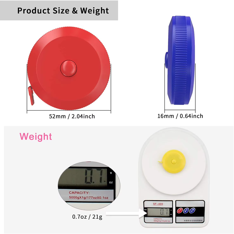 Factory Selling 60 Inch Flexible Rule 150 cm Cloth Sewing Measure Tape