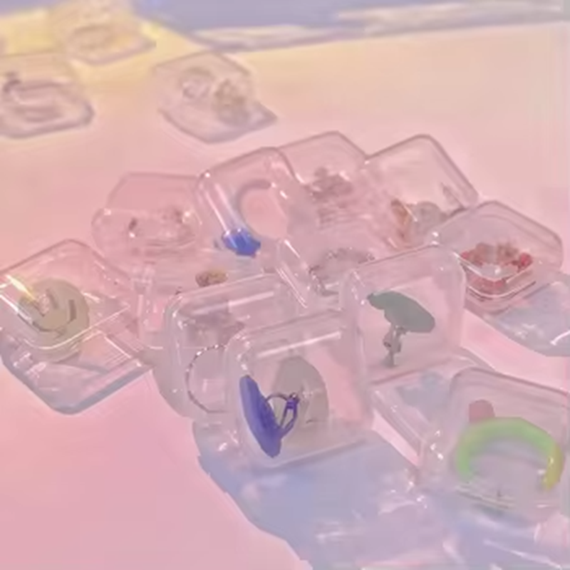 Wholesale Jewelry Ring Storage Clear Transparent Container Plastic Box