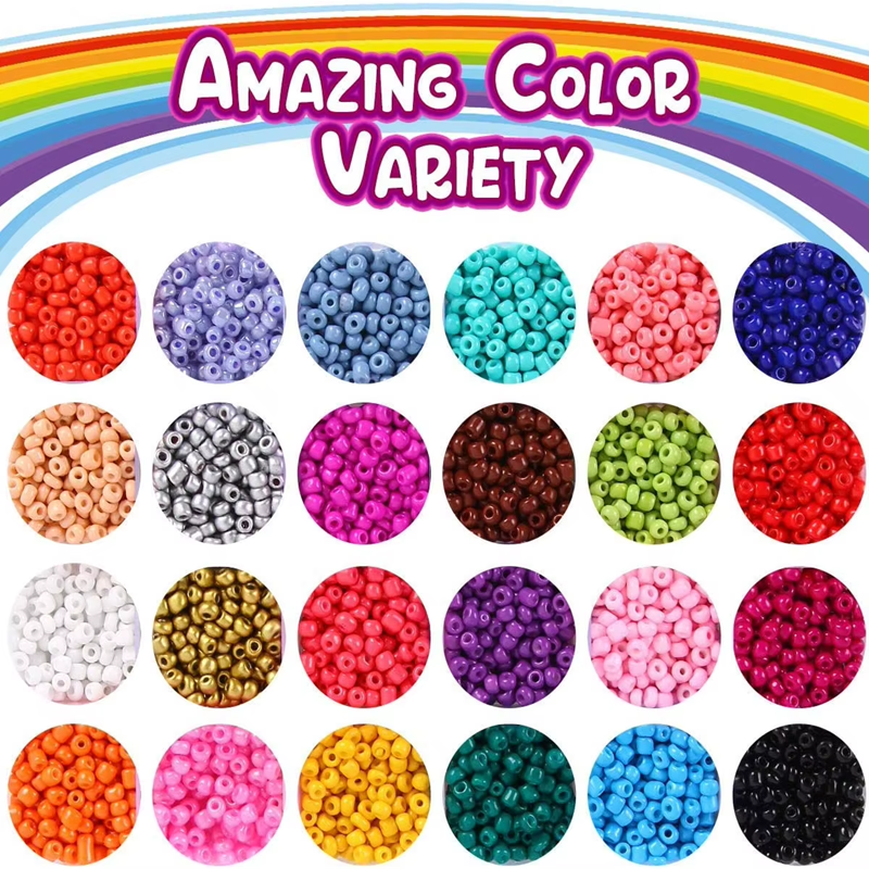 Factory Direct Selling 4mm Glass Seed Beads and Letter Beads Kits