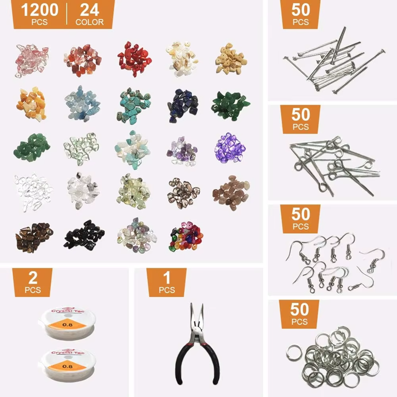 Factory Wholesale 24 Colors Natural Small Gemstone Set