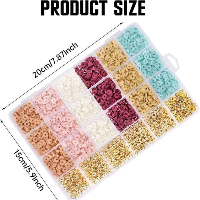 Sale at Wholesale Price Clay Beads with Golden Beads Kit
