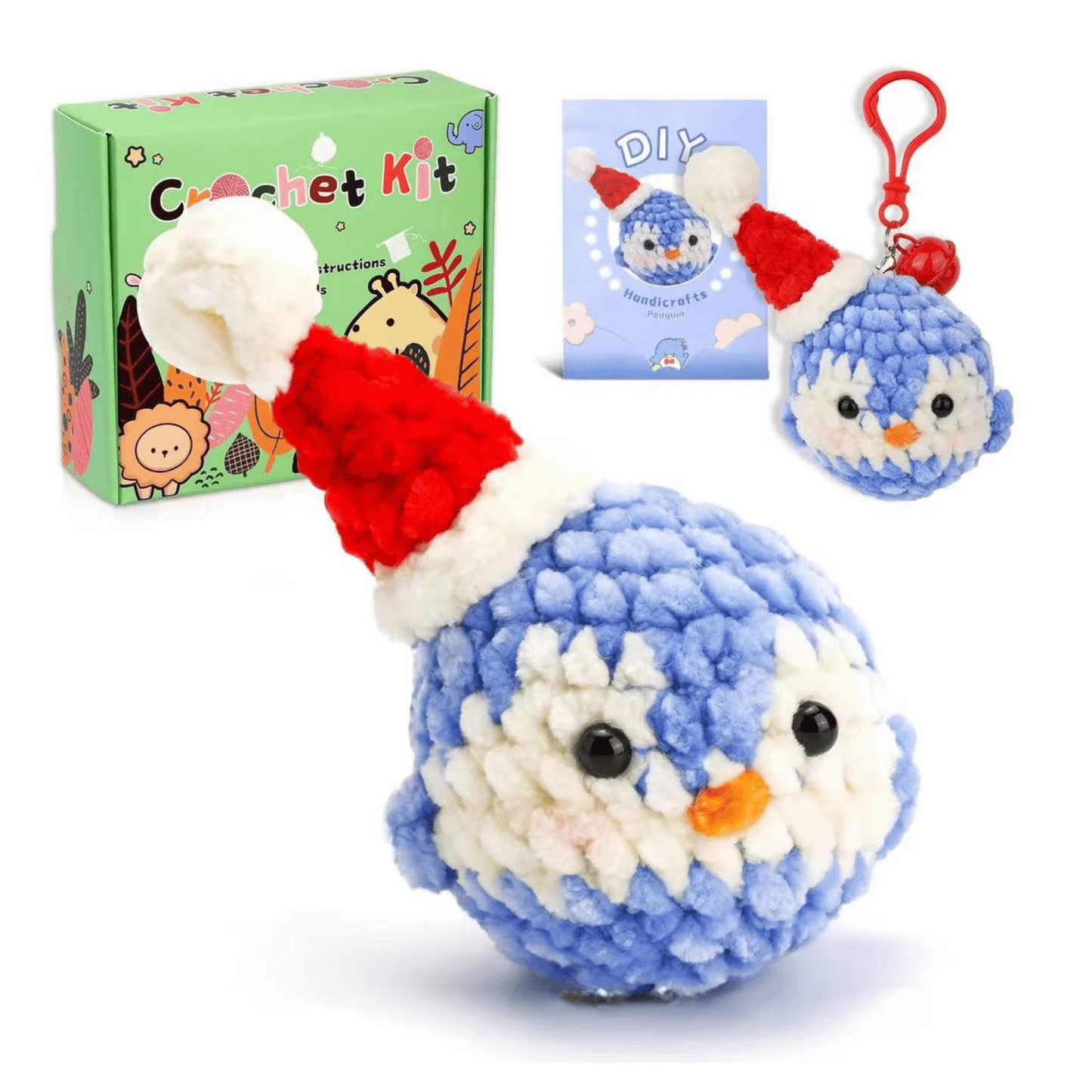 Factory Direct Sell DIY Crochet Animal Doll Coral Chenille Weaving Kit