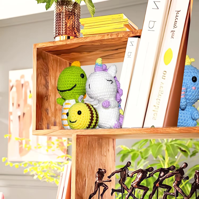2024 Hot Sell Animal Crochet Kits for Beginners DIY Weaving Doll Set