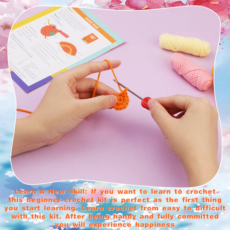 Wholesale Crochet Kits Plush Plant Flower Decoration Series Doll Set