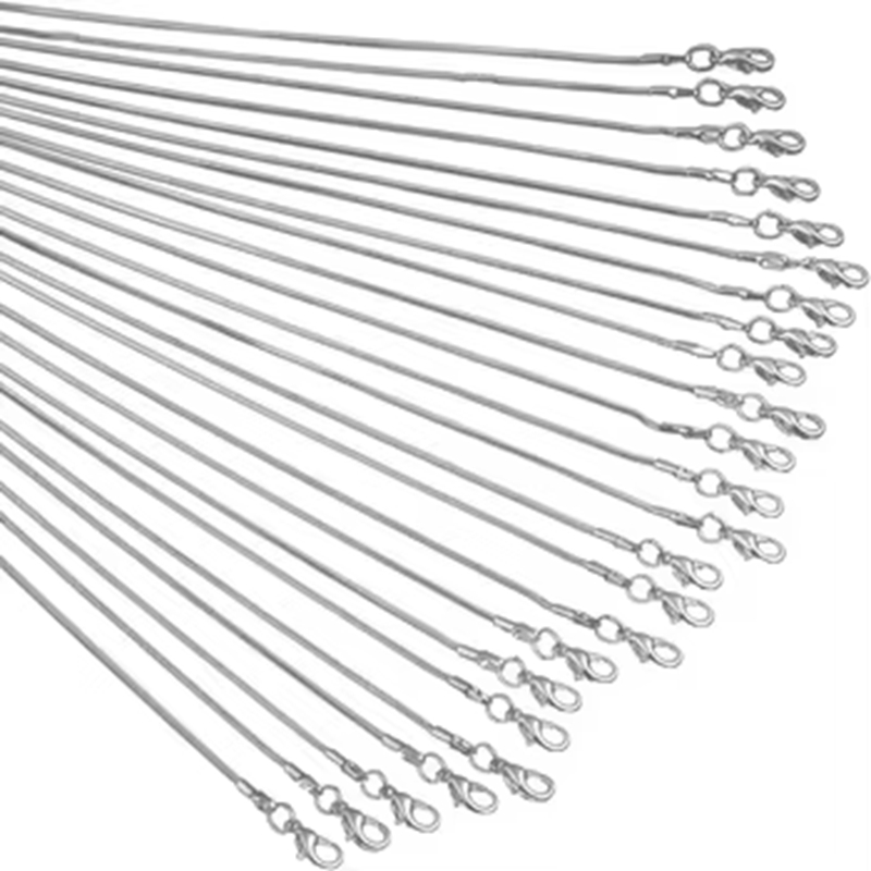 925 Silver Brightening Shining Link Snake Chain Lobster Clasp Necklace