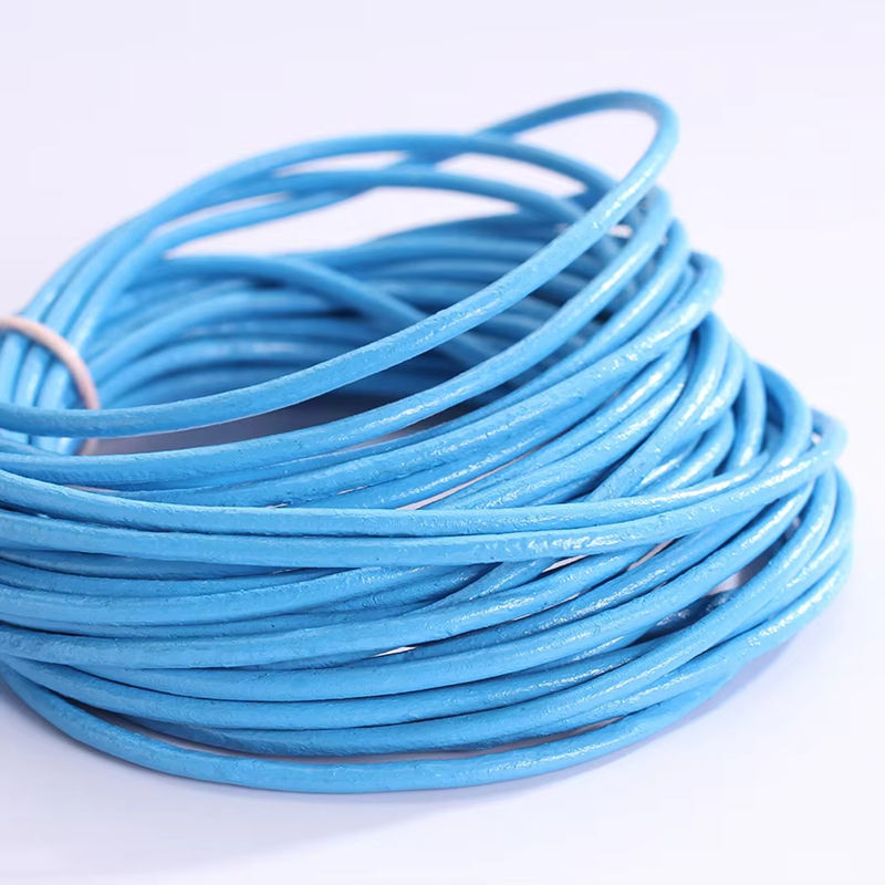 Round leather Cord 2 mm Real Leather Cord Braiding String