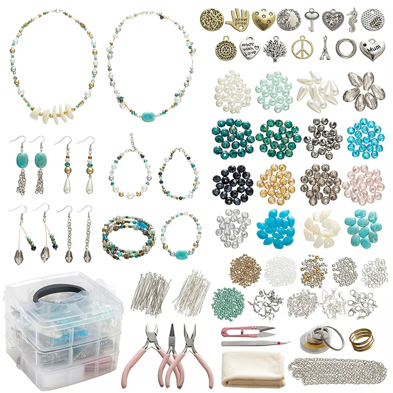 24 Colors of Natural Gemstone Beads Kit