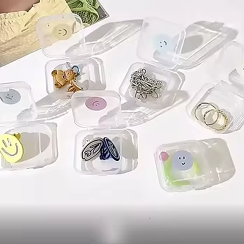 Wholesale Jewelry Ring Storage Clear Transparent Container Plastic Box