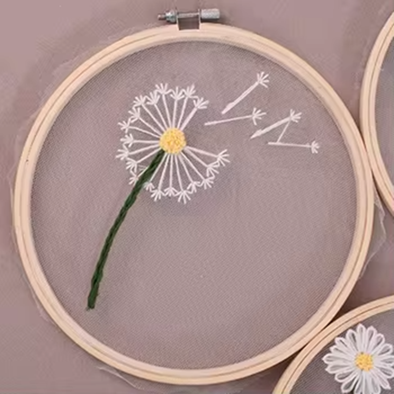 Direct Selling Beginner DIY Hollow Fabric Embroidery Hoop Kits