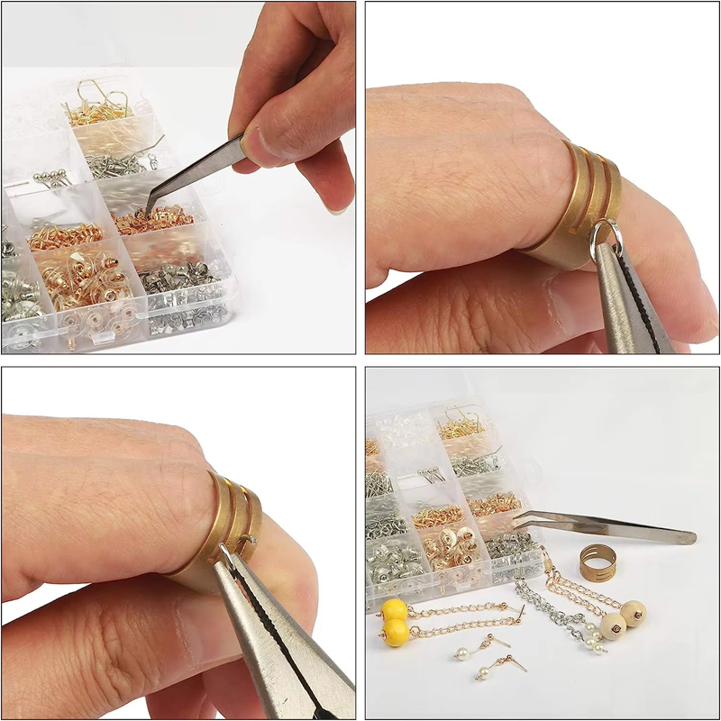 Factory Direct Selling 24 Grids Alloy Earring Making Accessories Set
