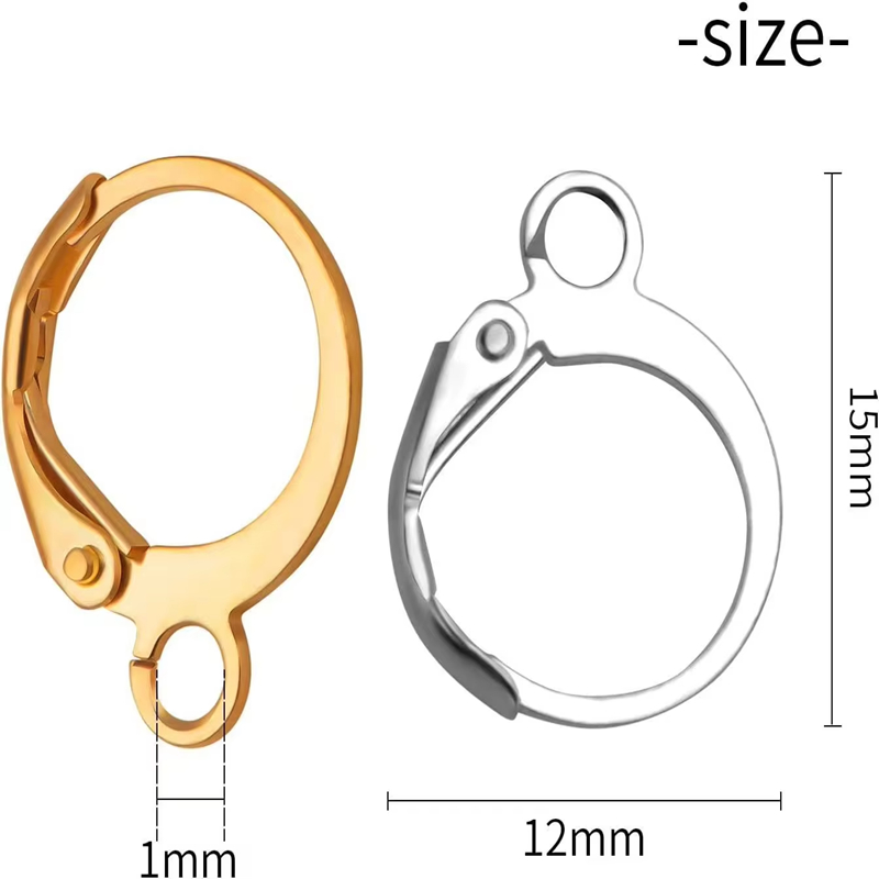 Hypoallergenic Stainless Steel French Earring Ear Clasps Base
