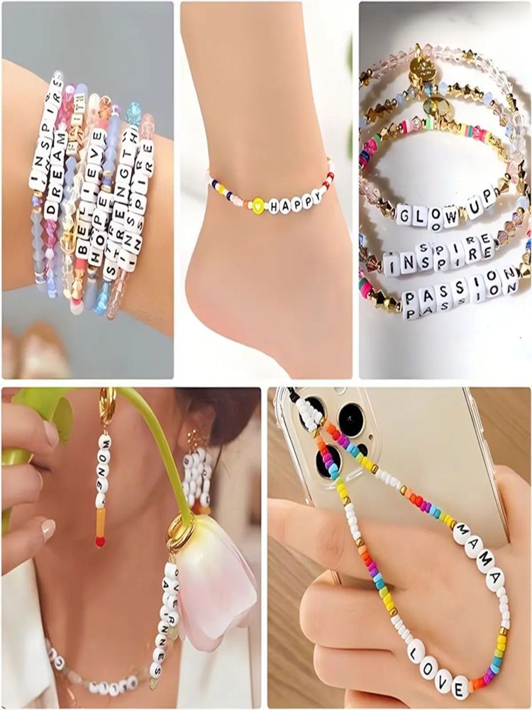 Factory Direct selling 7x4mm Letter Beads Kit
