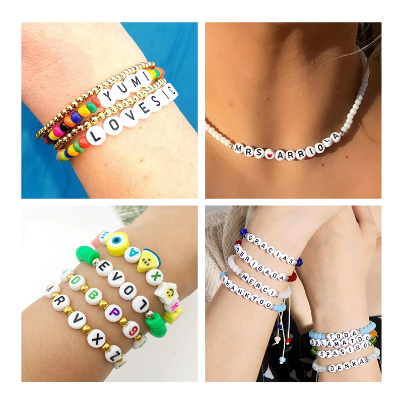 Factory Direct selling 7x4mm Letter Beads Kit