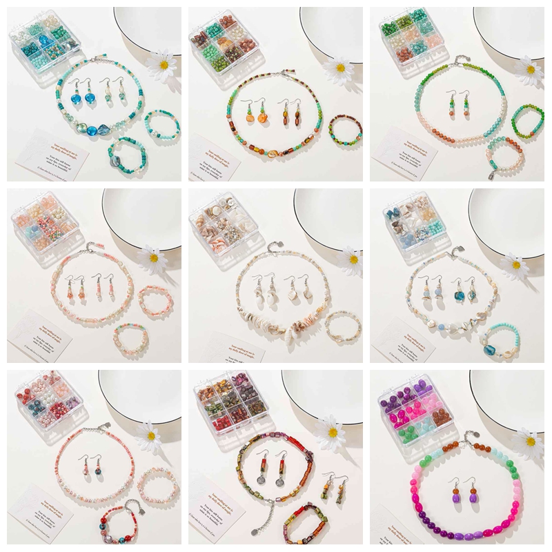 Sweet Syle Natural Stone Bead Jewelry Making Kit Wholesale Sale