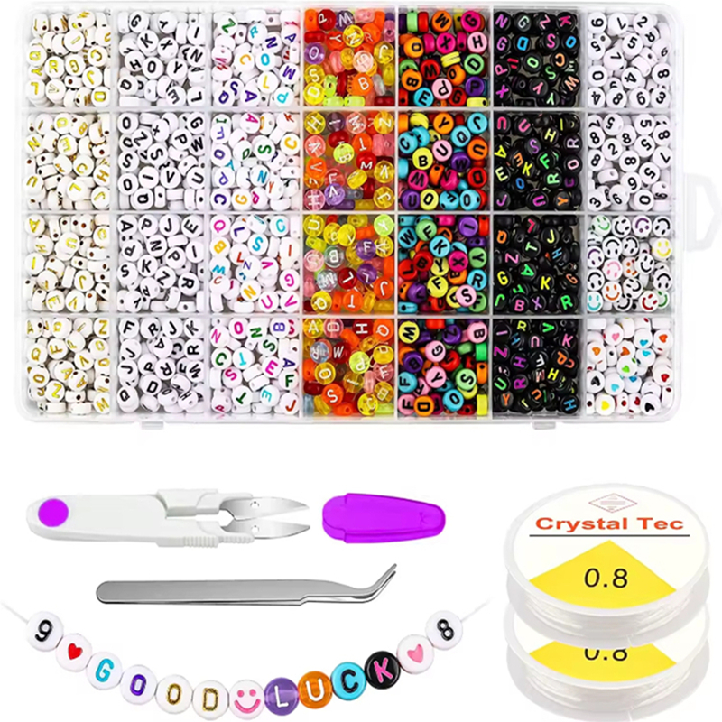 Factory Direct selling 7x4mm Letter Beads Kit