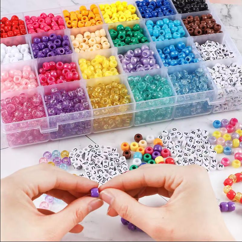 Wholesale Price for Sale 6x9mm Plastic Acrylic Bucket Bead Kit