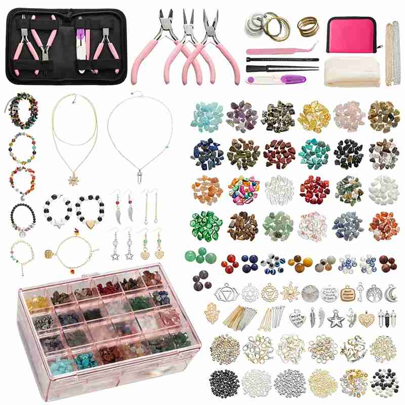 Complete Set Wholesale Sell Irregular Natural Stone Jewelry Kit