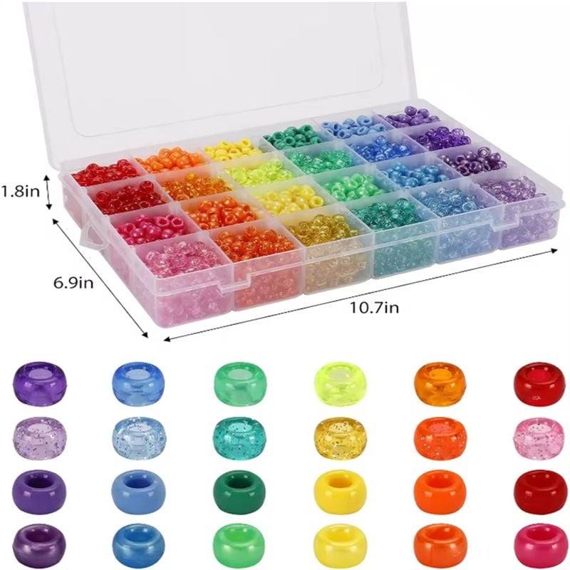 Wholesale Price for Sale 6x9mm Plastic Acrylic Bucket Bead Kit