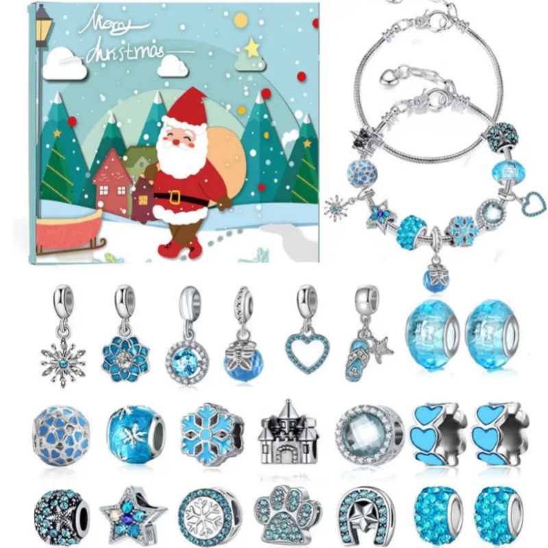 Factory Wholesale Christmas Advent Calendar Fashion Jewelry DIY Kits