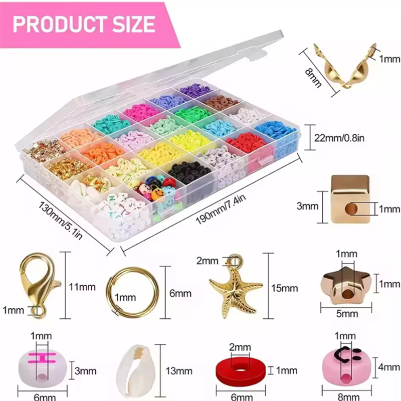 6mm Clay Spacer Beads Kits Exceptional Selection