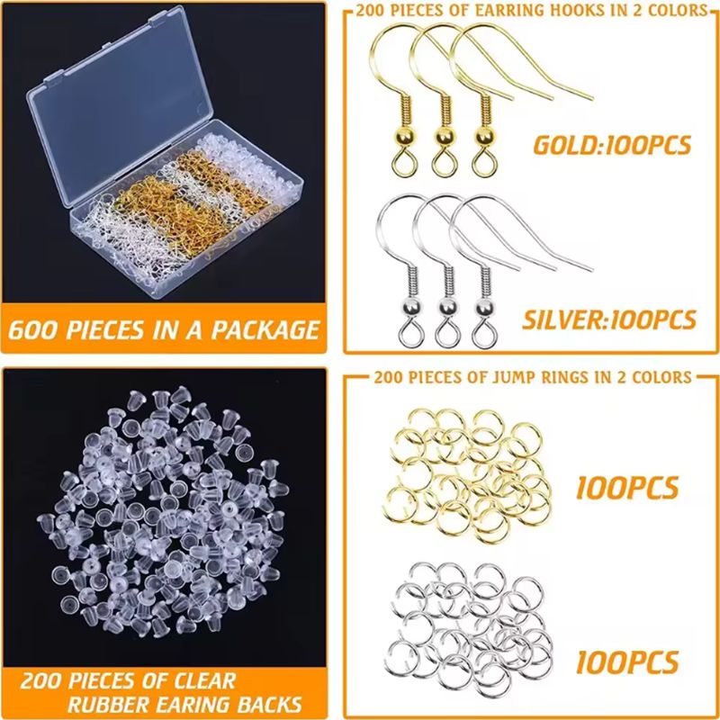 Semi Finished Electroplated Earring Making Anti Allergic Earring Hooks