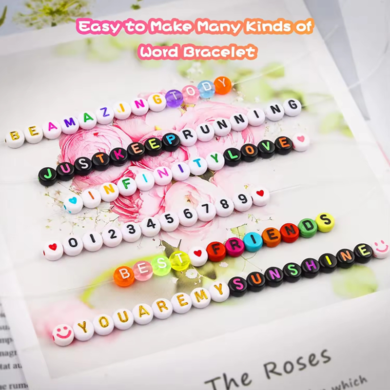 Factory Direct selling 7x4mm Letter Beads Kit