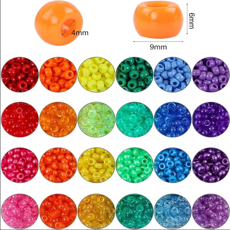 Wholesale Price for Sale 6x9mm Plastic Acrylic Bucket Bead Kit