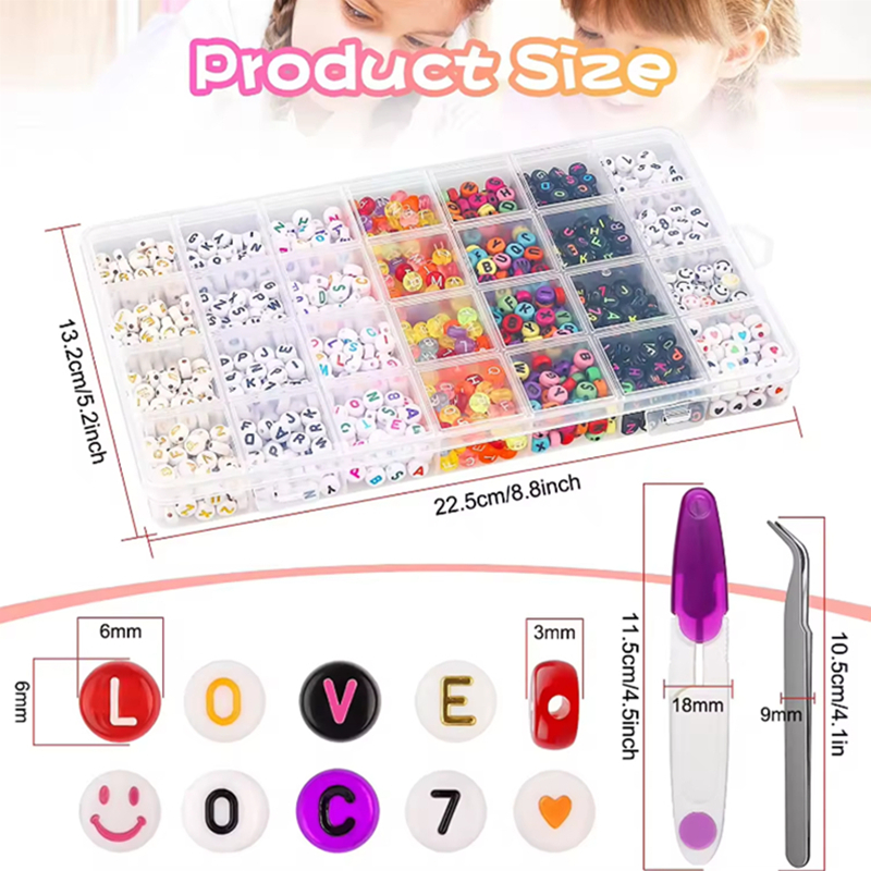 Factory Direct selling 7x4mm Letter Beads Kit