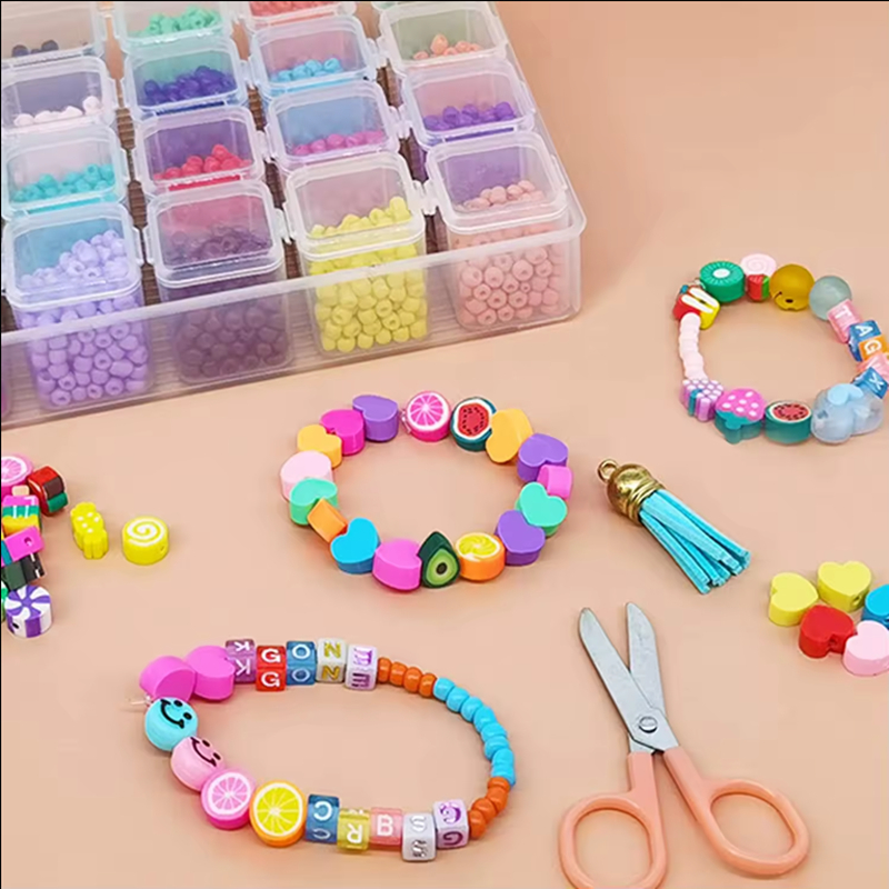 Factory Wholesale 28 Color Glass Seed Beads Set DIY Making Jewelry Kit