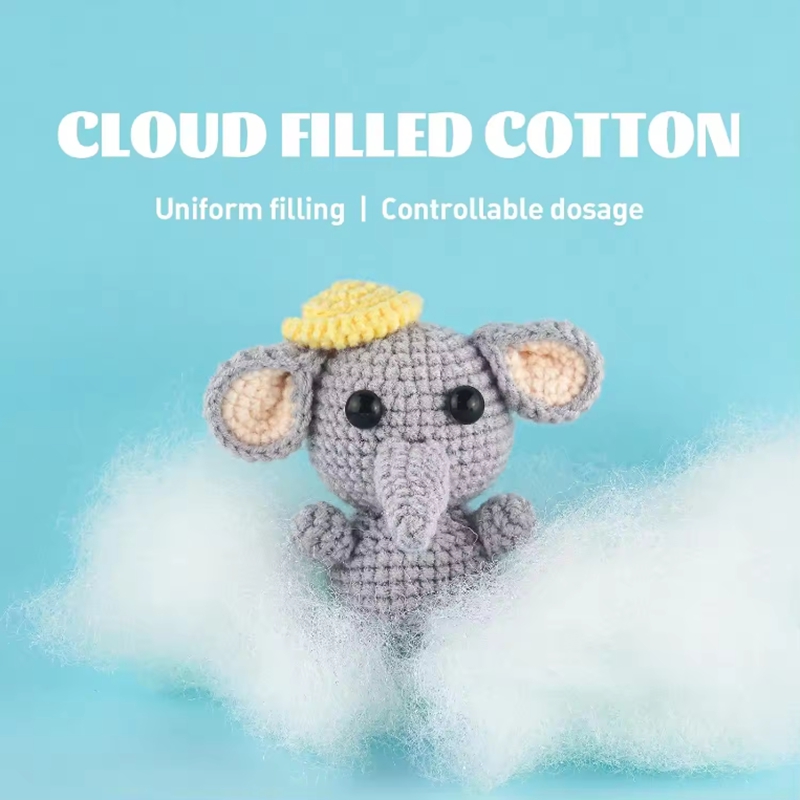 Beginner DIY Knitting Kits Crochet Elephant Dinosaur Penguin Dolls Set