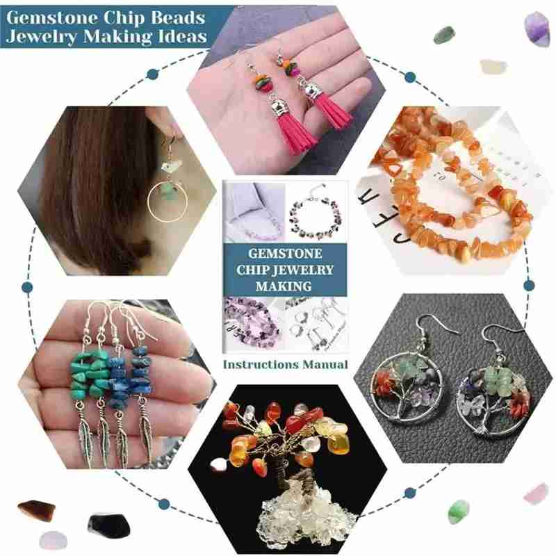 28 Colors Irregular Natural Gemstone Beads Kit