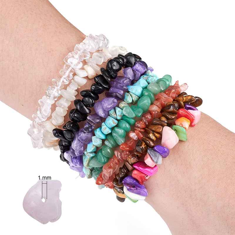 Complete Set Wholesale Sell Irregular Natural Stone Jewelry Kit