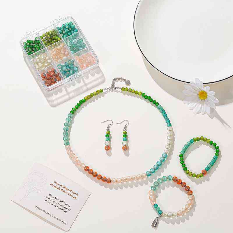 Sweet Syle Natural Stone Bead Jewelry Making Kit Wholesale Sale