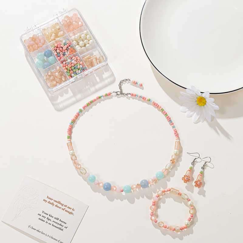 Sweet Syle Natural Stone Bead Jewelry Making Kit Wholesale Sale