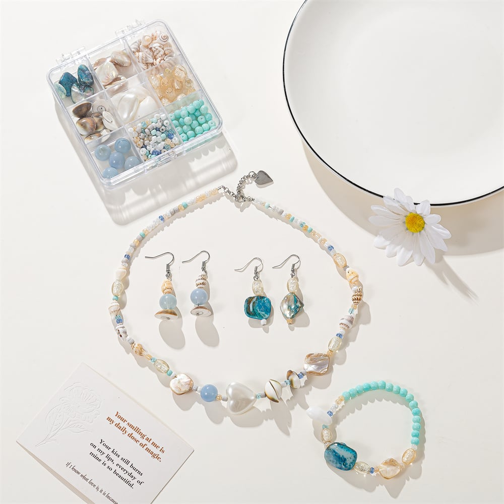 2024 Hot Sell Sea Style Fashion Travel Bracelet Making Kit Wholesale