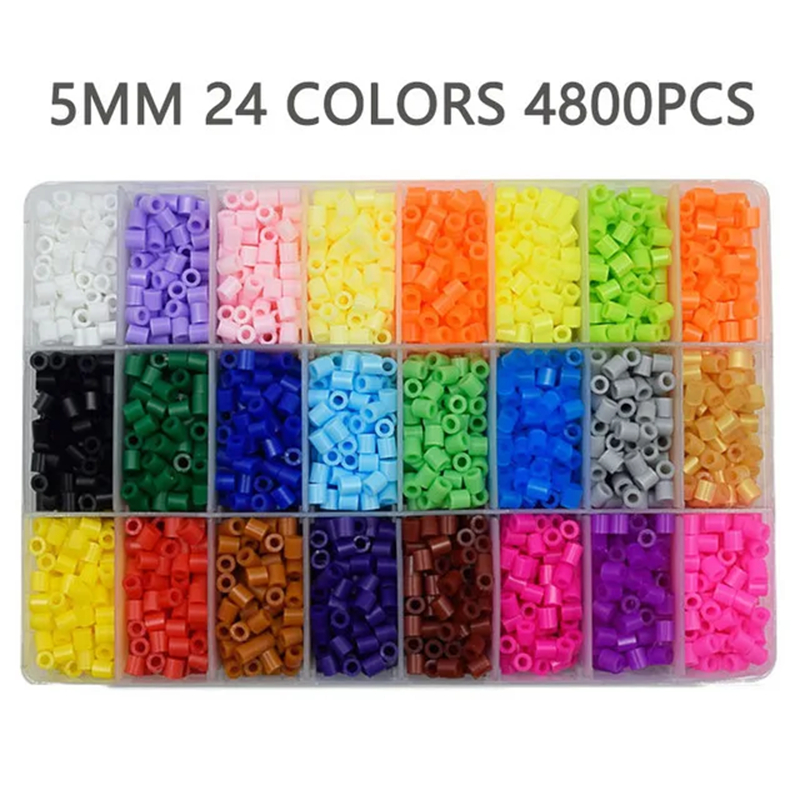 Hot Selling Color Ironing Hama Beads 24 Color DIY Coasters Craft Sets