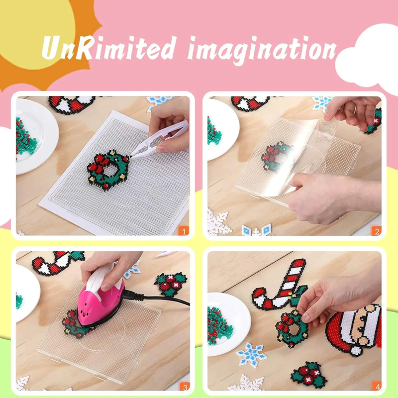 Hot Selling Color Ironing Hama Beads 24 Color DIY Coasters Craft Sets