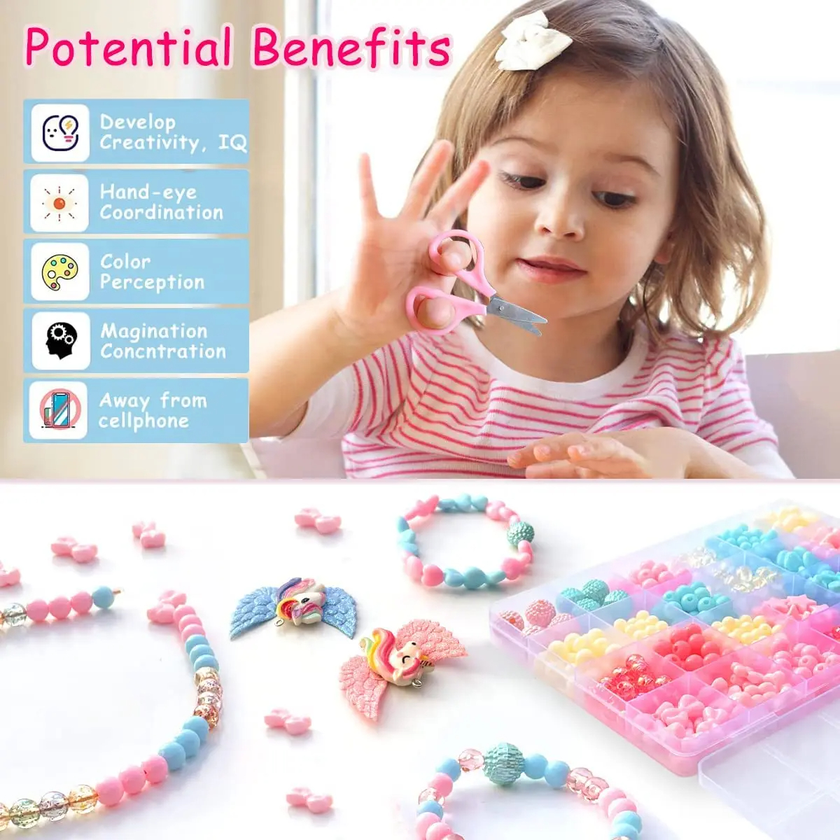 Factory Wholesale Kids Bracelet Jewelry Art Craft Kits