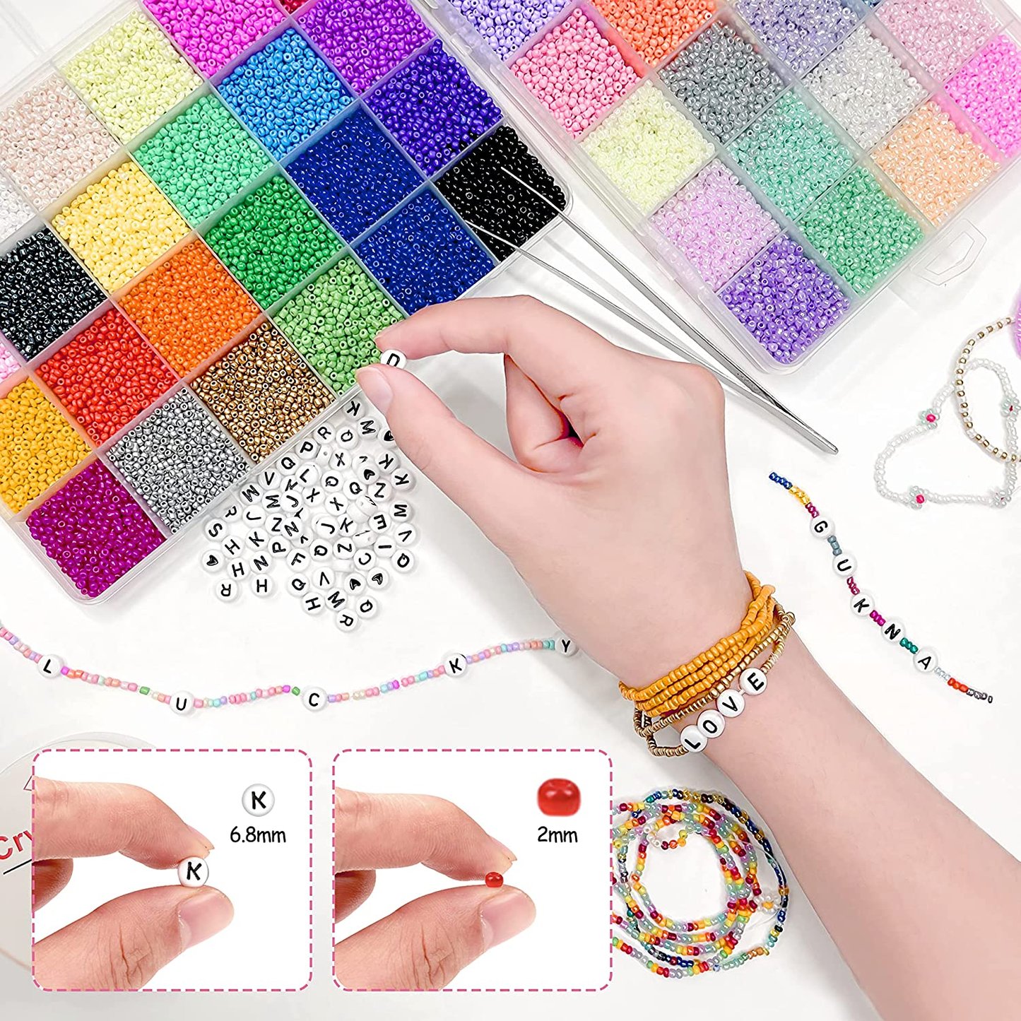 Wholesale Colorful Seed Mini Beads Set