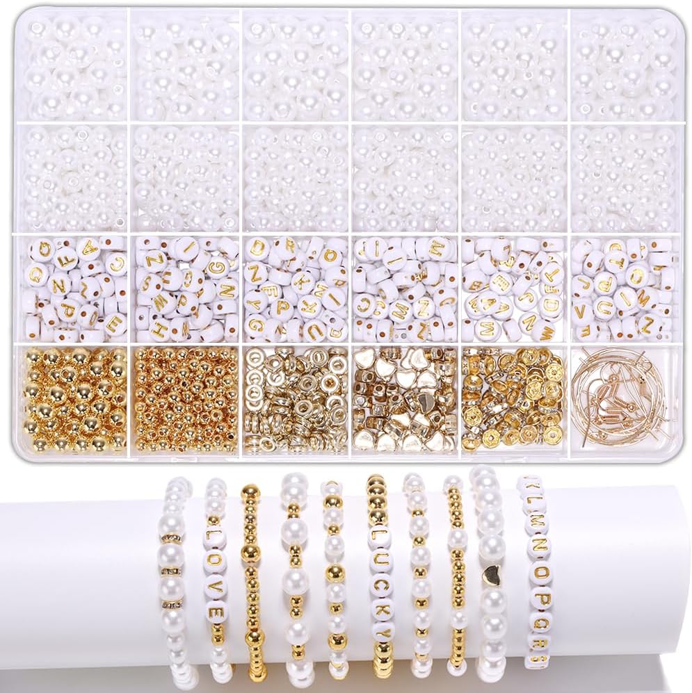 Factory Direct Selling Golden Color Letter Beads Set DIY Make Jewelry