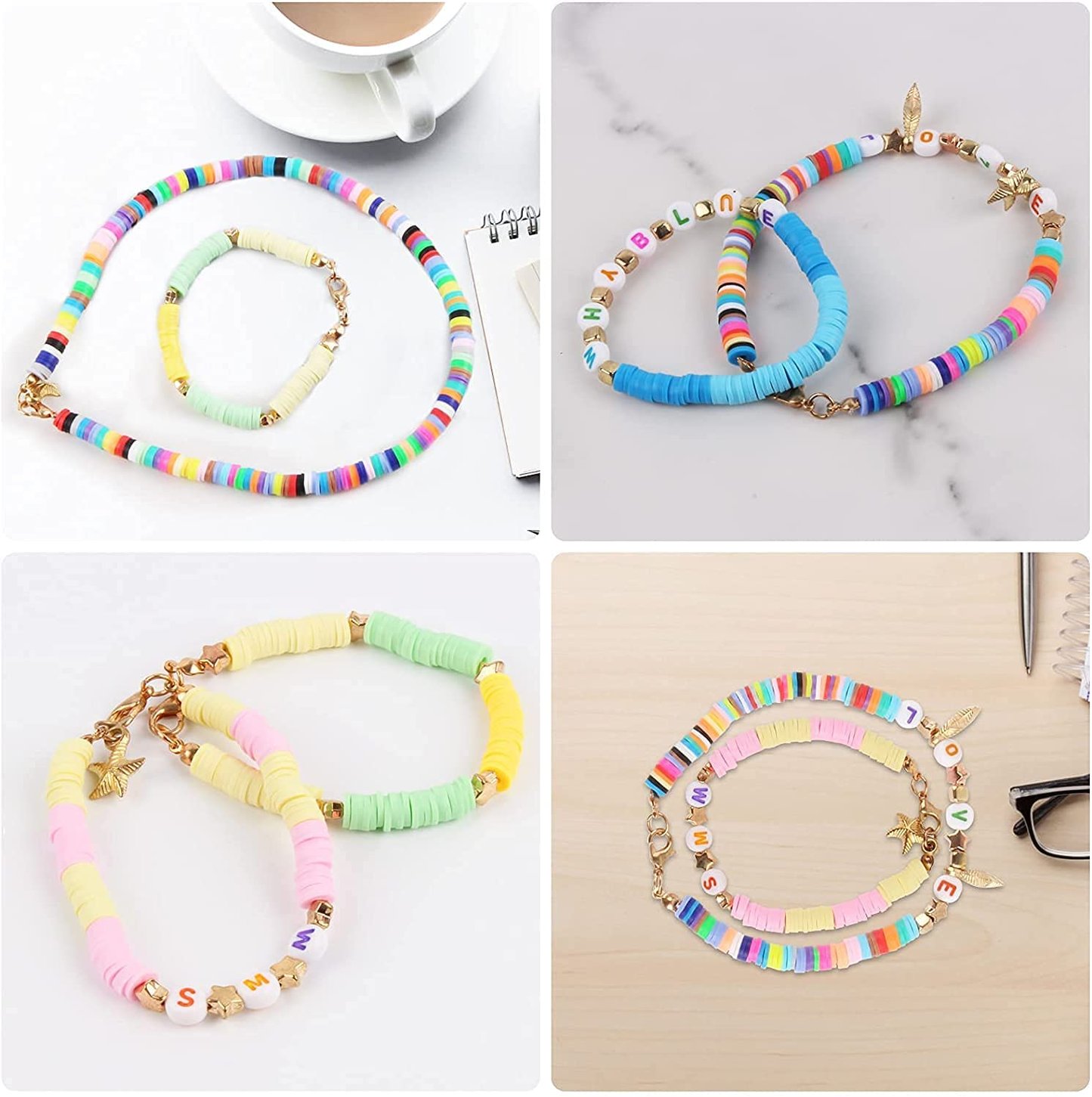 Flat Round Polymer Clay Beads Kits Clay DIY Beaded Craft Manufacturers