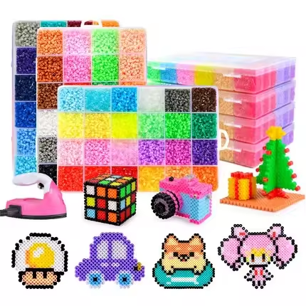 Hot Selling Color Ironing Hama Beads 24 Color DIY Coasters Craft Sets