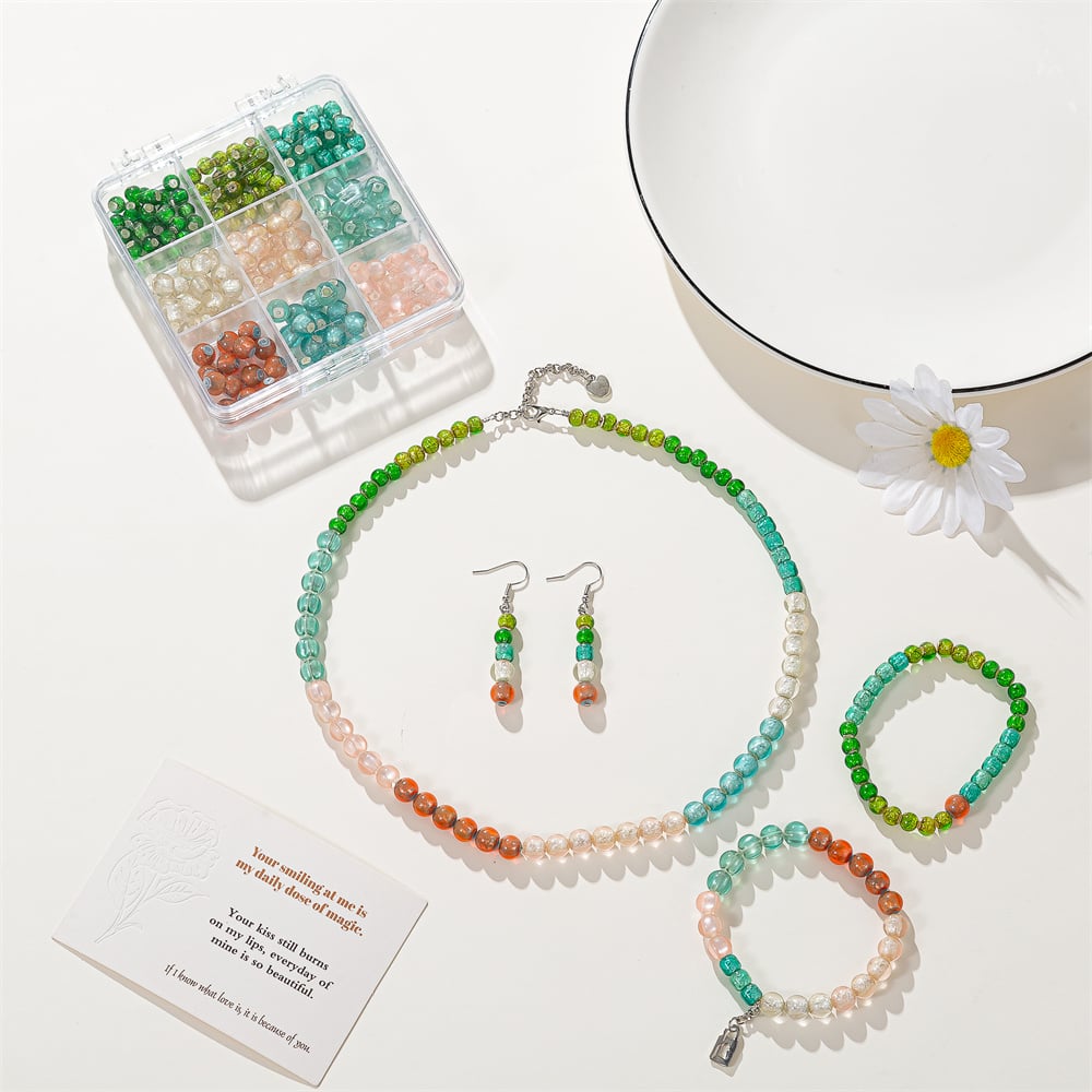 2024 Hot Sell Sea Style Fashion Travel Bracelet Making Kit Wholesale