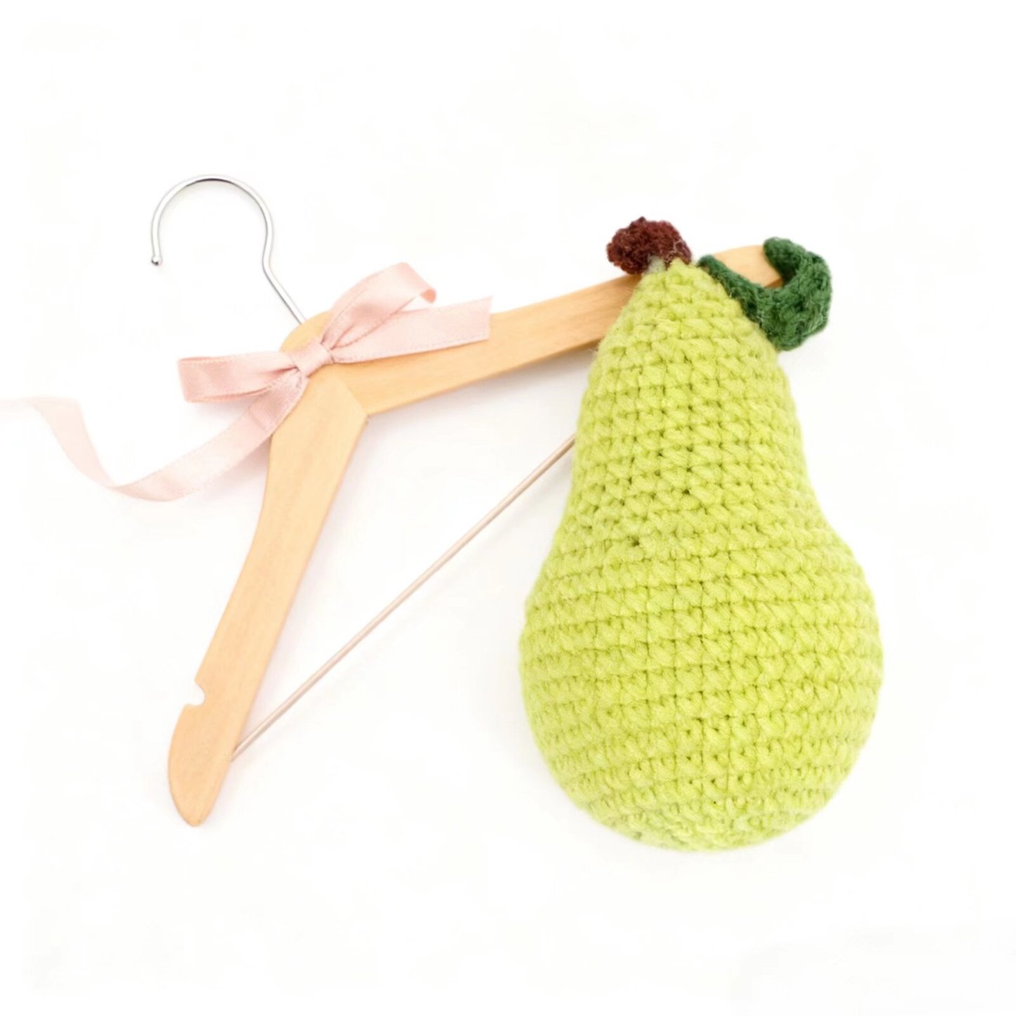 Mini Pear Crochet Plush