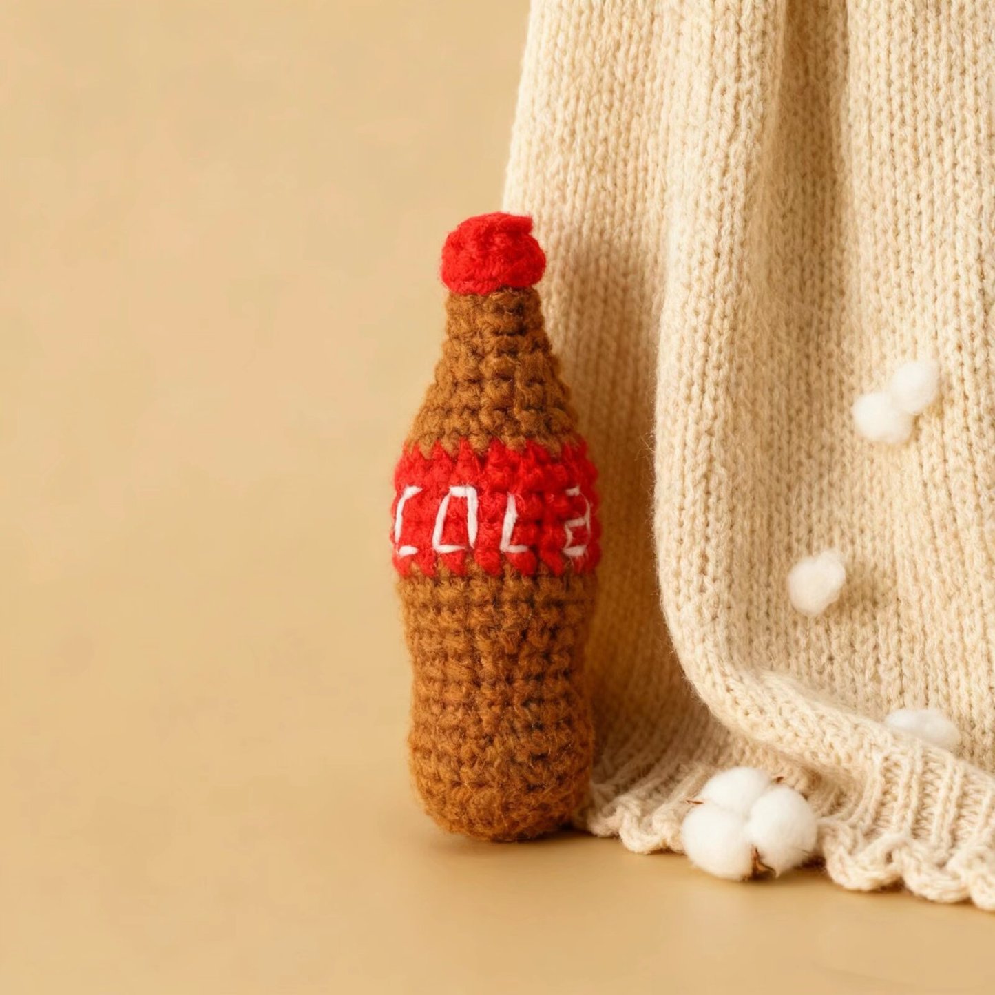 Crochet Cola Bottle Plush