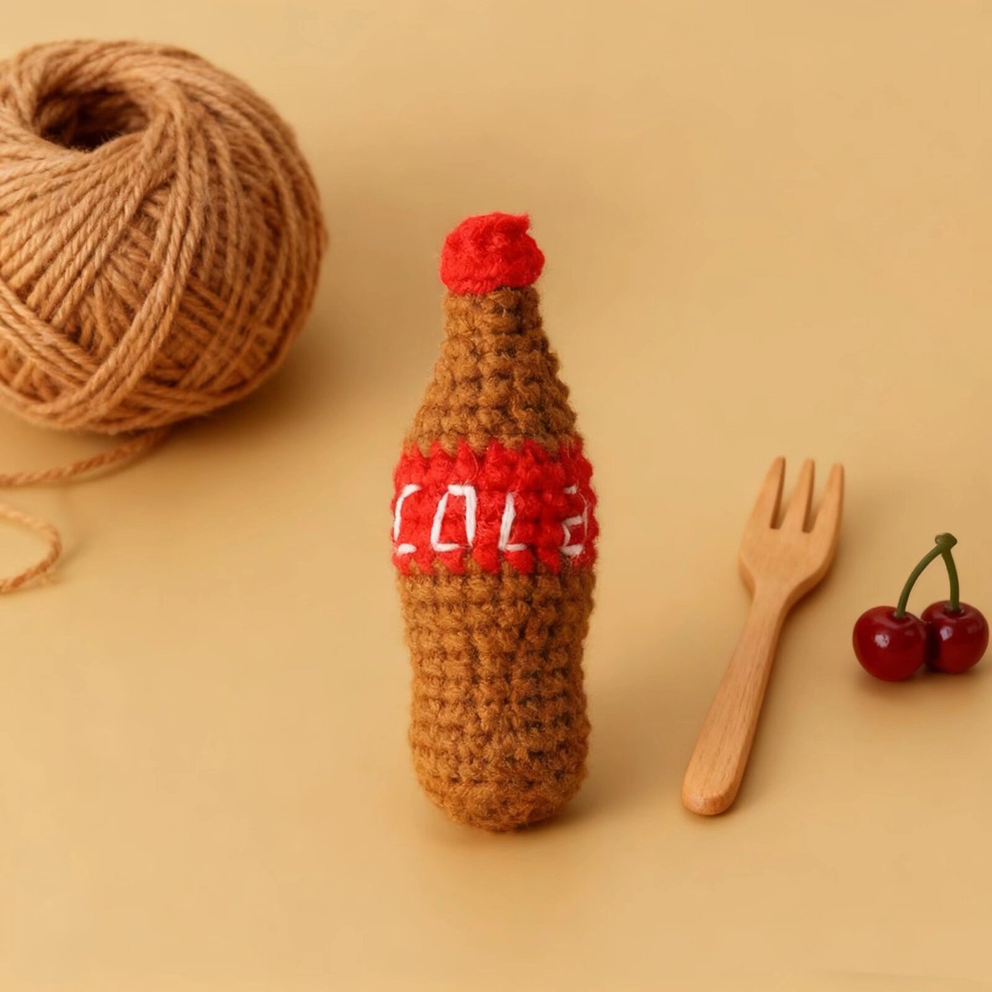 Crochet Cola Bottle Plush