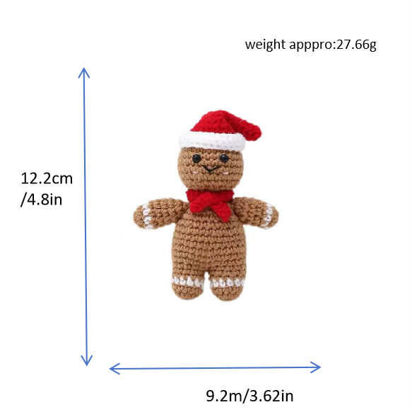Christmas Gingerbread Crochet Doll
